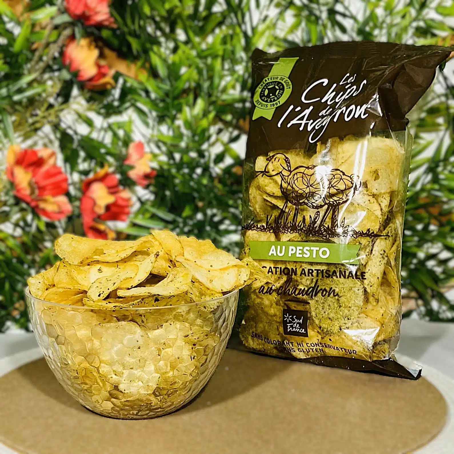 chips artisanales au pesto