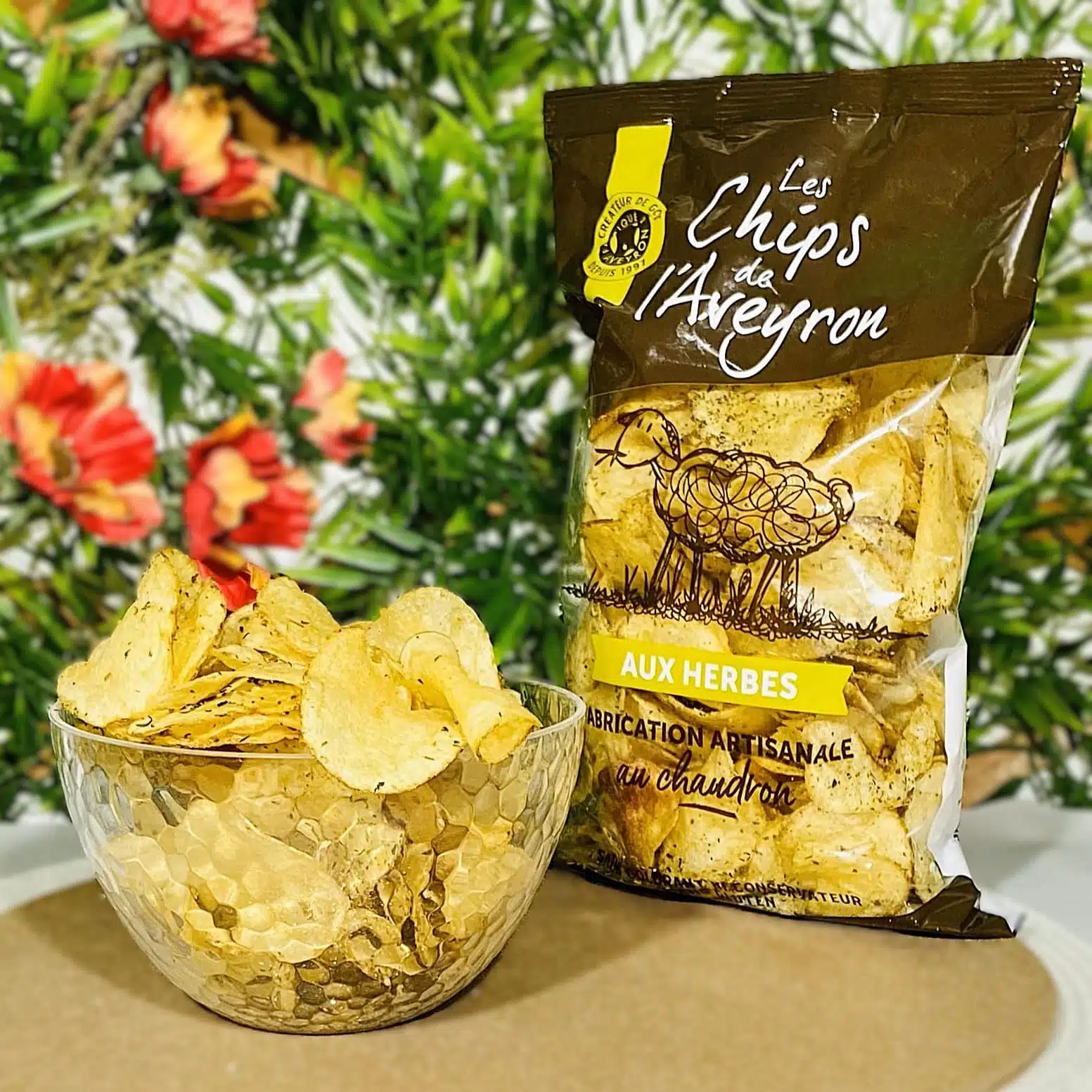 chips artisanales herbes de Provence