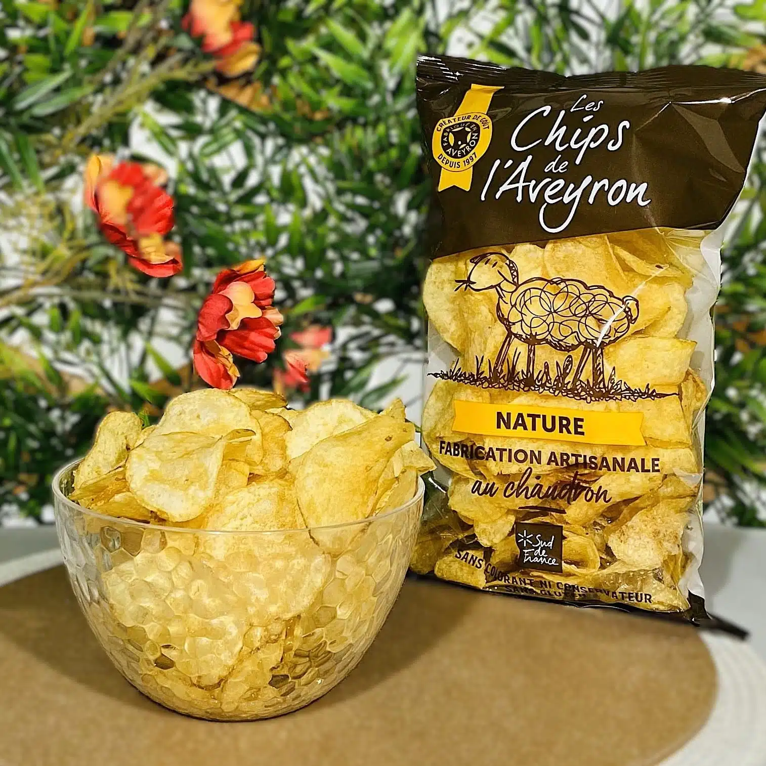 chips artisanales cuites au chaudron en Occitanie