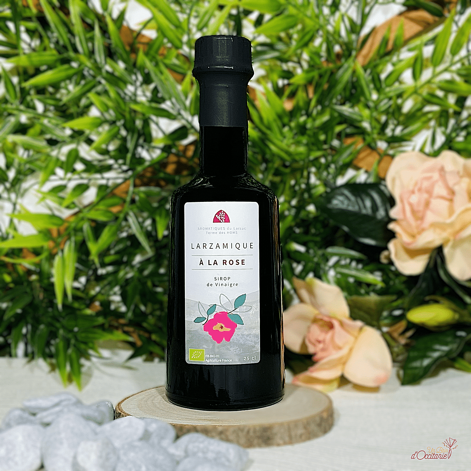 vinaigre larzamique à la rose