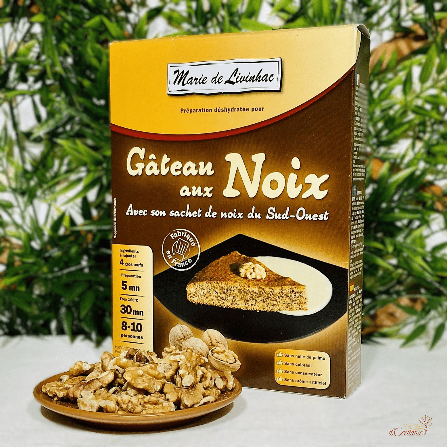 préparation déshydratée gâteau aux noix