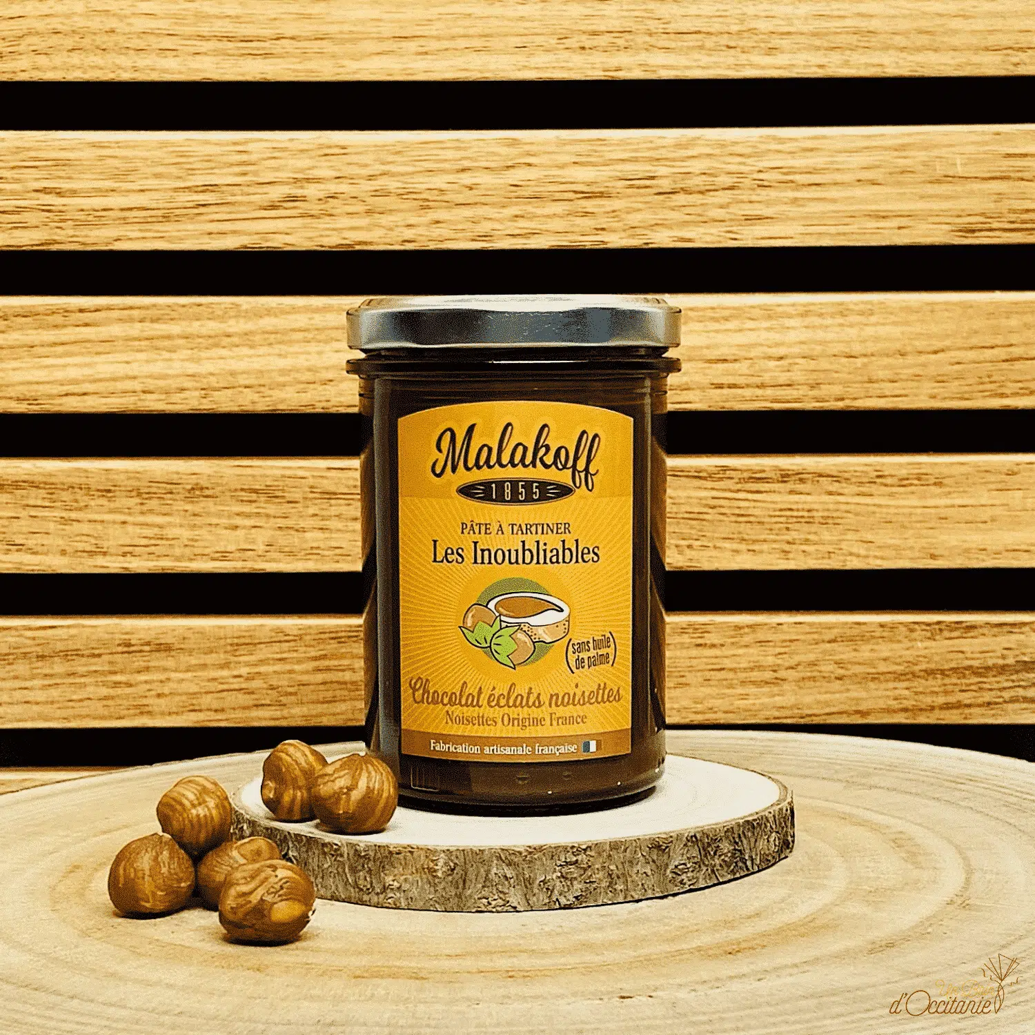 pâte à tartiner chocolat éclats noisettes Malakoff 1855