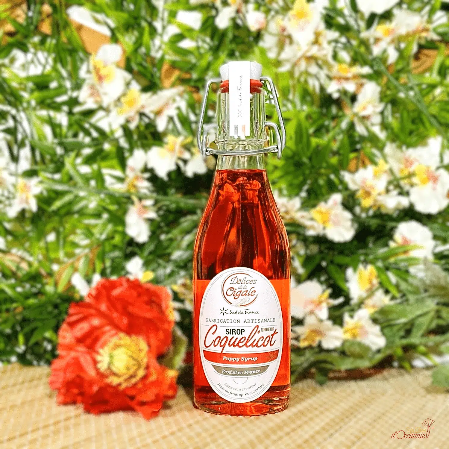 sirop artisanal de coquelicot