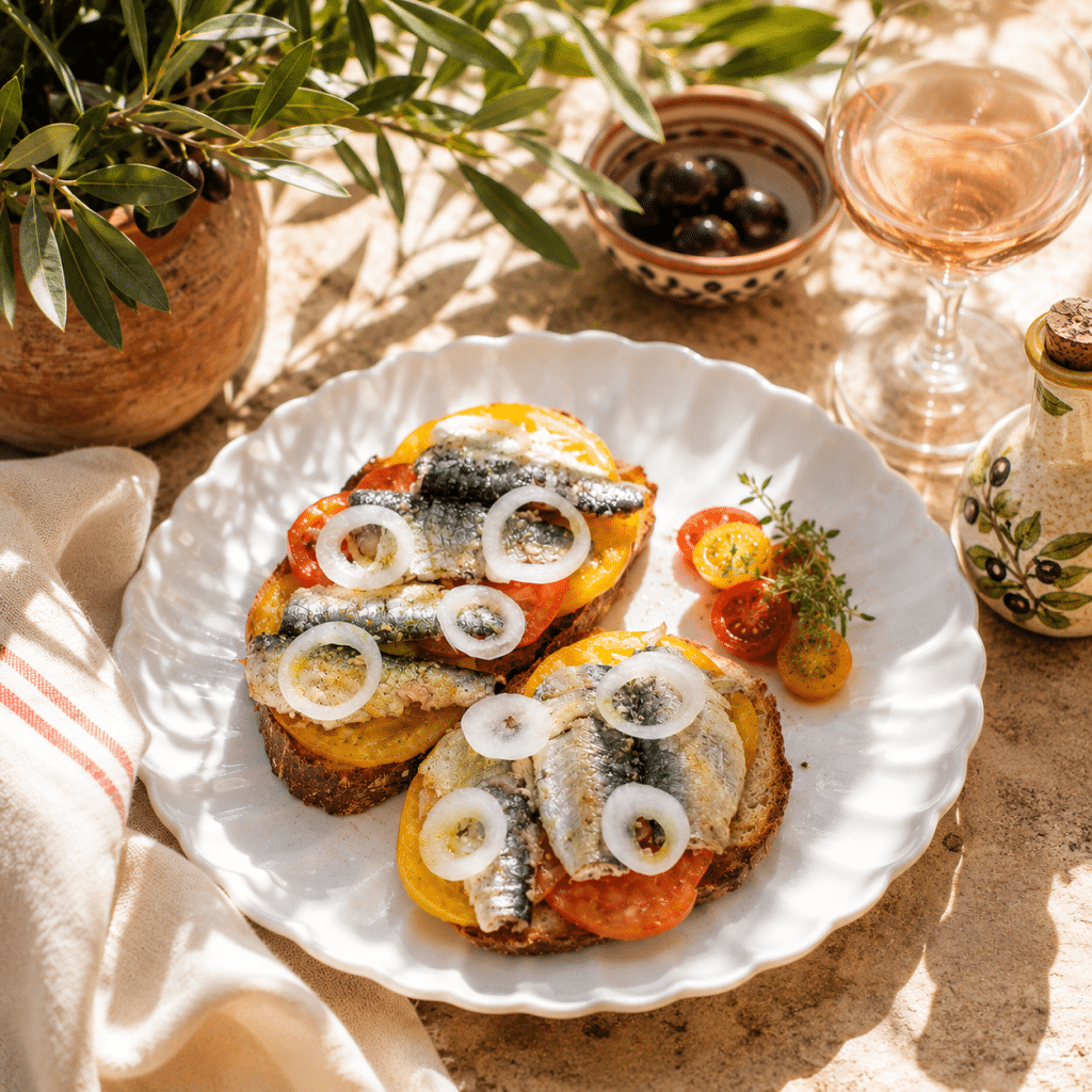 recette de tartines sardines occitanes