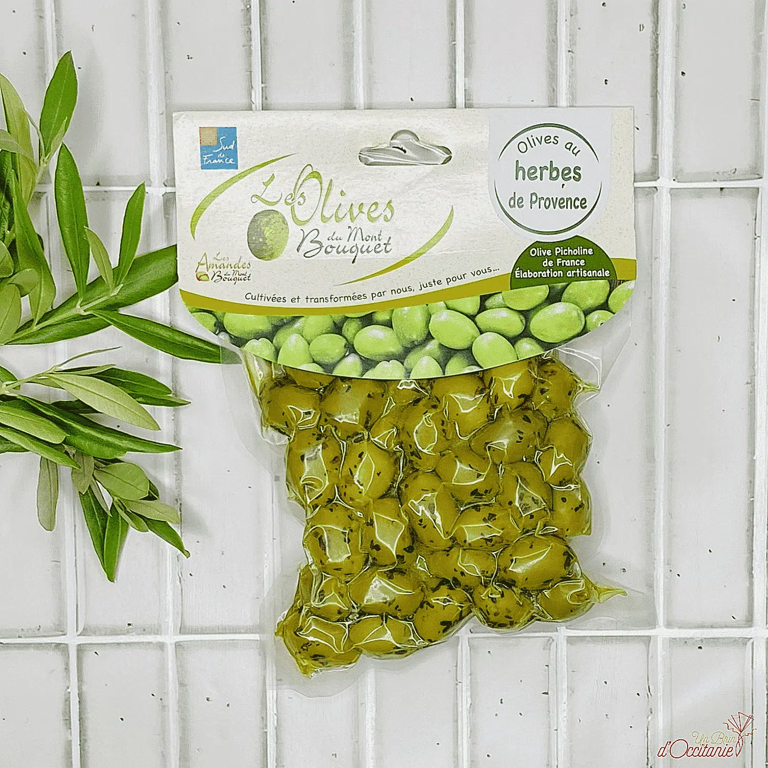 olives fraîches aux herbes de Provence du Mont Bouquet
