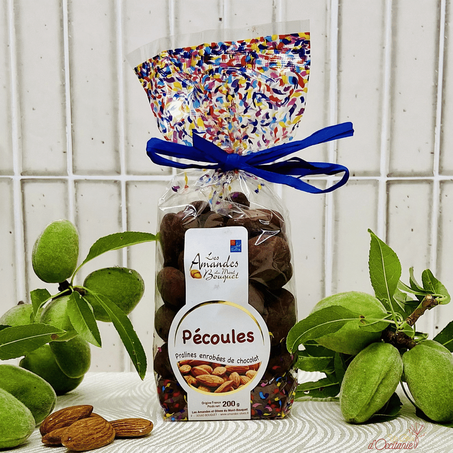 les pécoules pralines d'amandes enrobées de chocolat