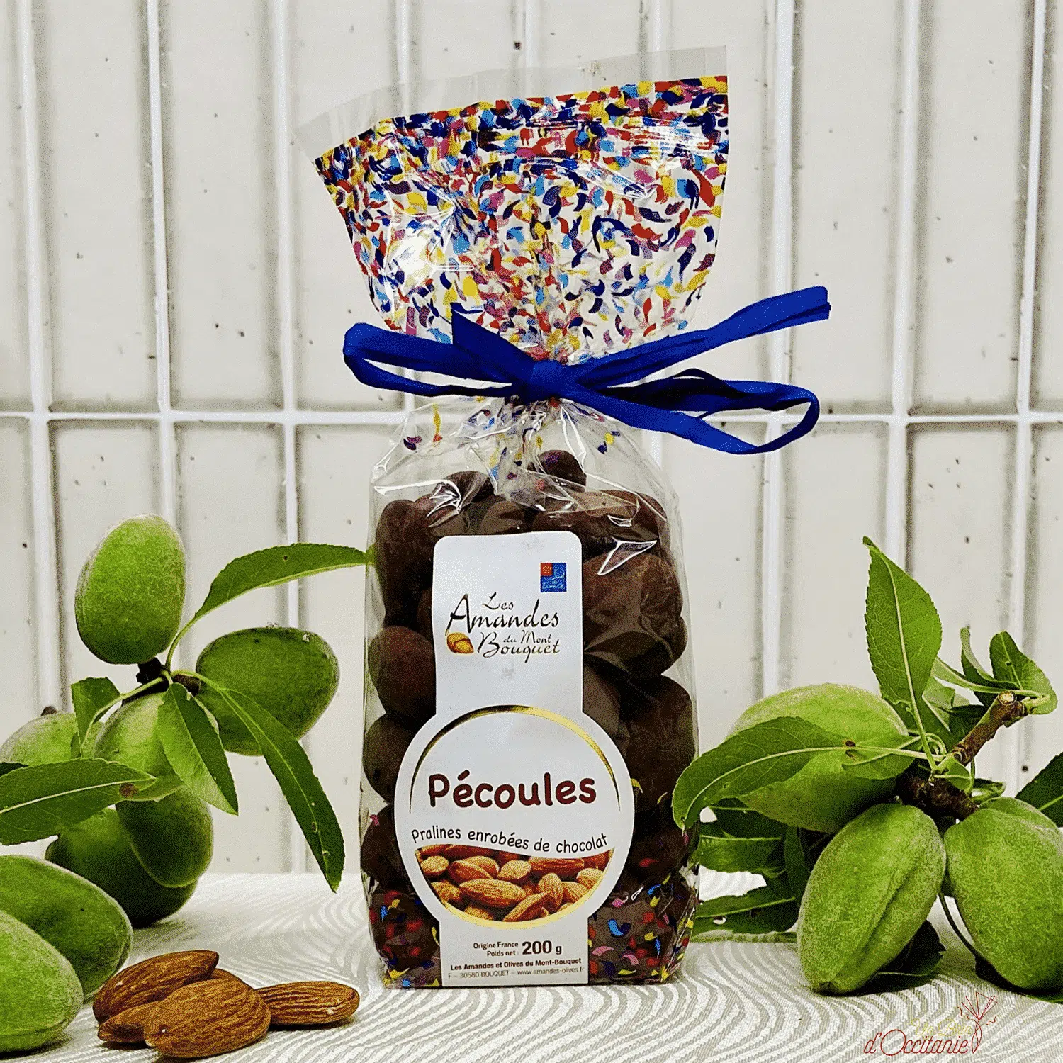 les pécoules pralines d'amandes enrobées de chocolat