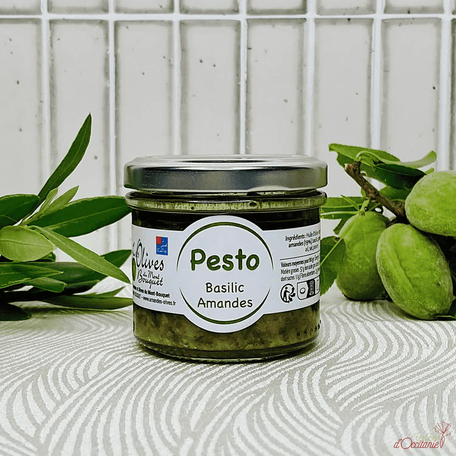 pesto vert basilic amandes de Mont Bouquet