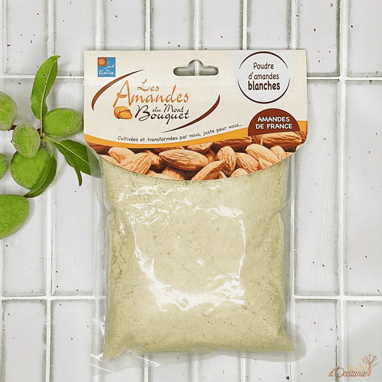 poudre d'amandes blanche amandes du Mont Bouquet